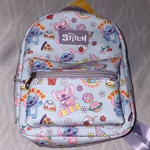 Disney Stitch Pastel Mini Backpack in Light Blue and Pink